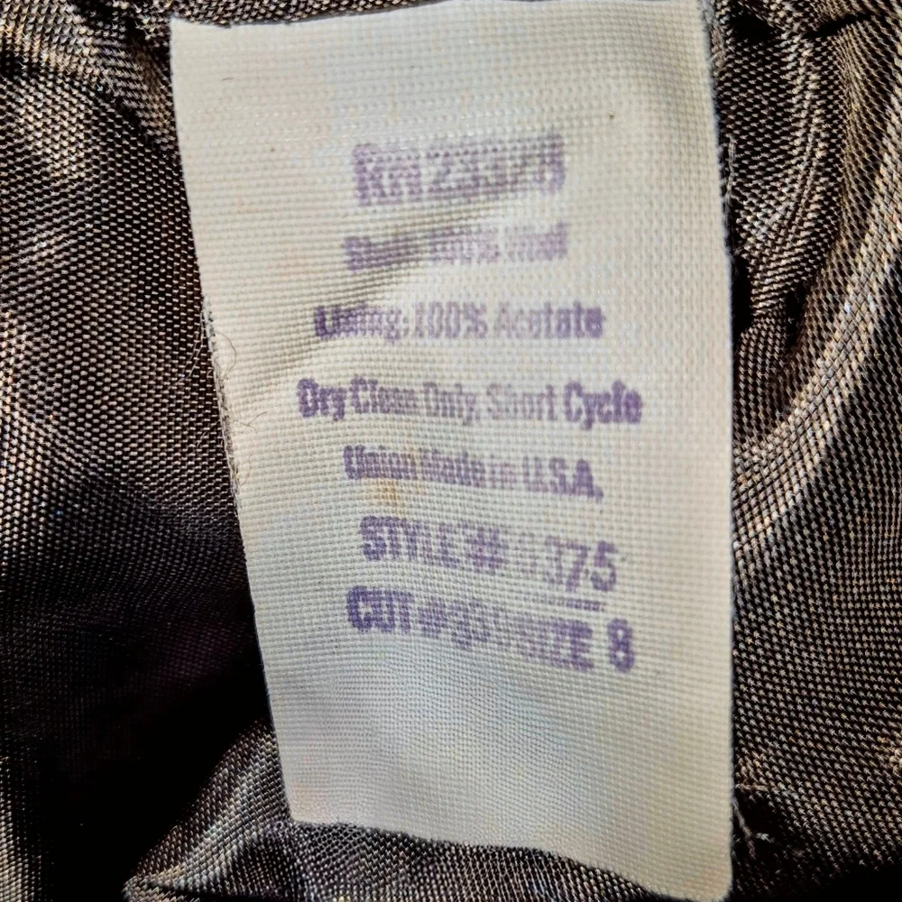 Vintage Women's Continental 100% Wool Trench Coat Jacket. Union Made In The USA. - Picture 9 of 11